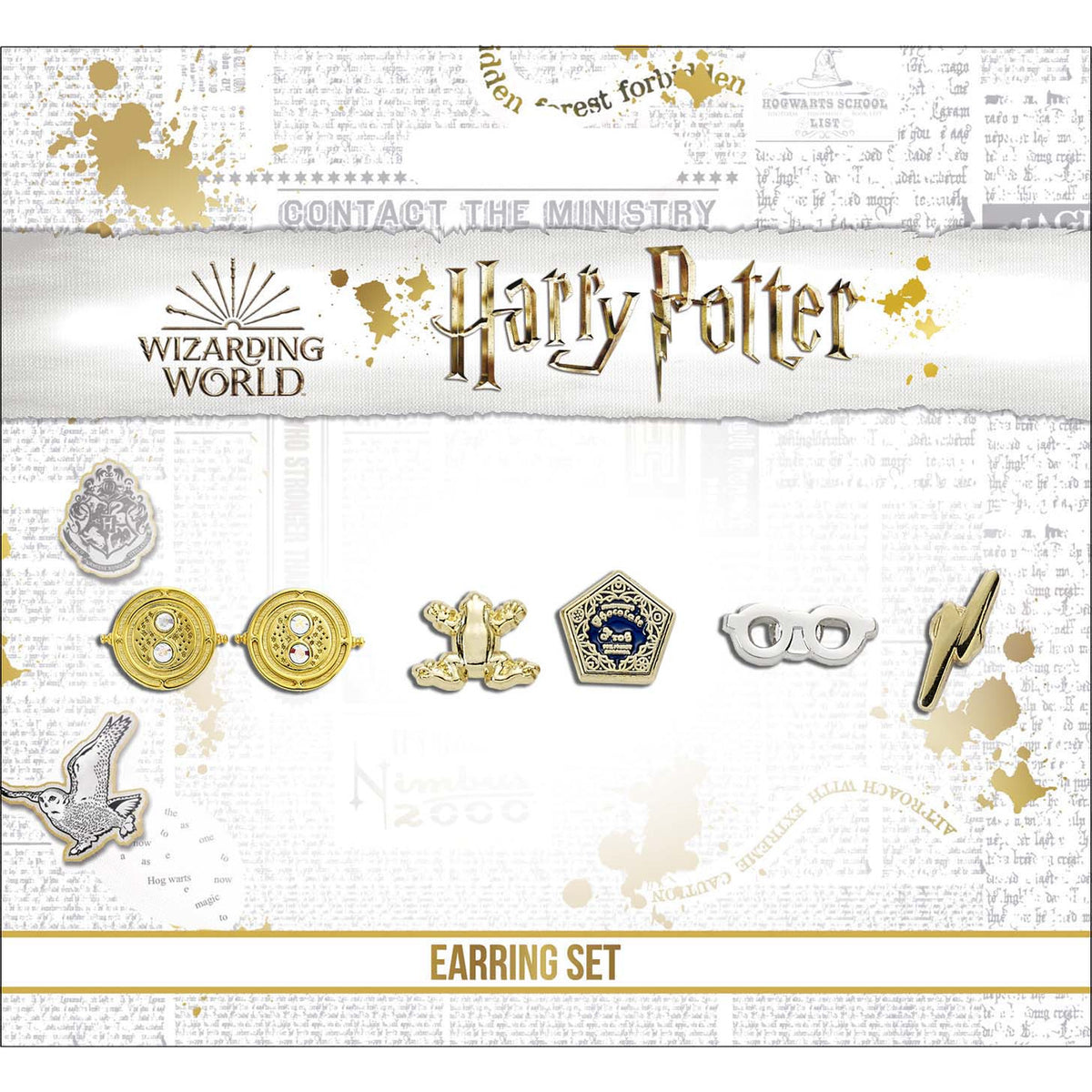 Image produit Harry Potter - Set de 3 boucles d'oreilles puces Symboles