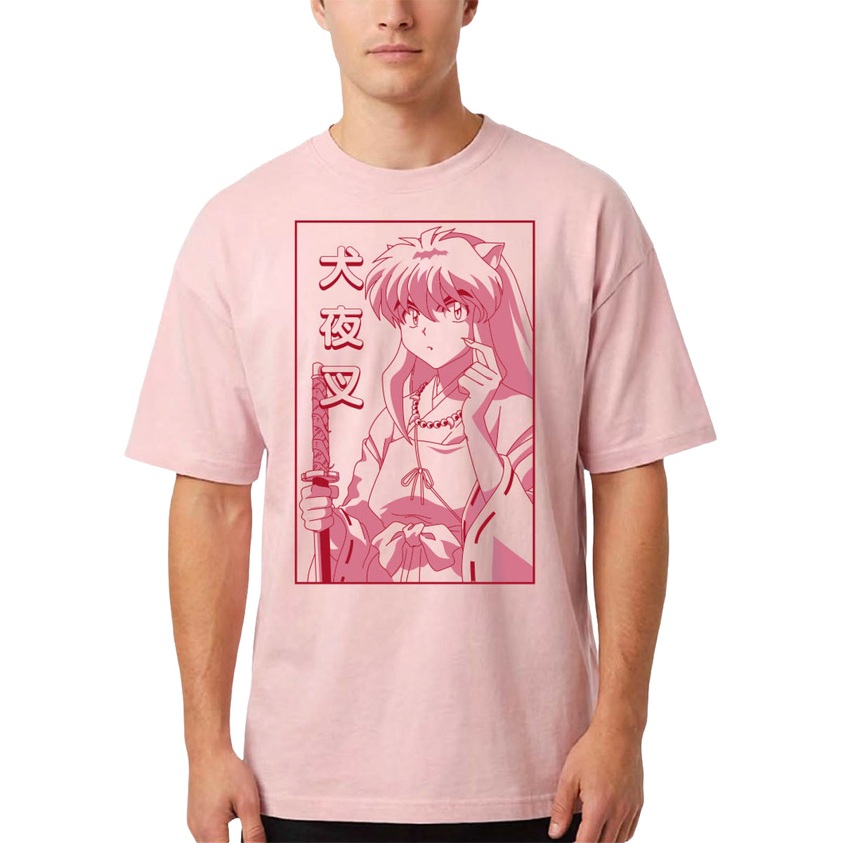 Image produit T-shirt personnage pour les fans d'Inu Yasha rose