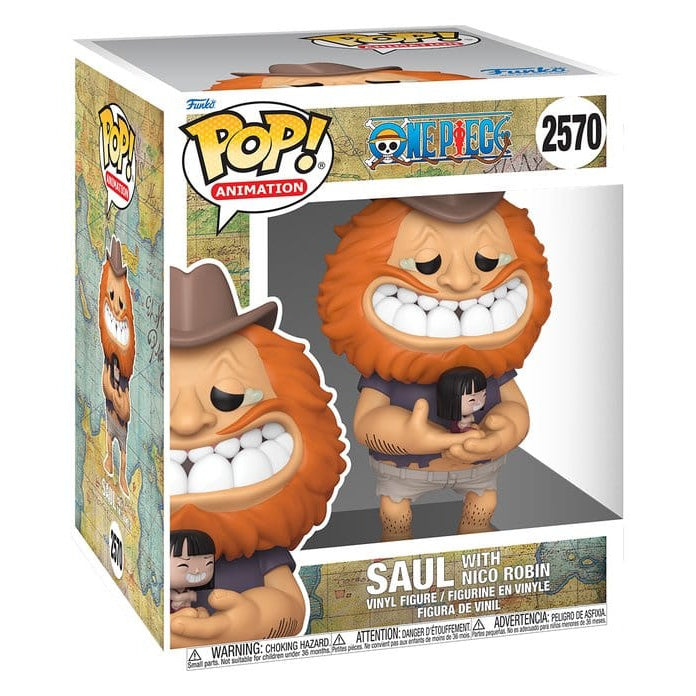 Image produit One Piece - Figurine Funko Pop Jumbo Saul avec Nico Robin