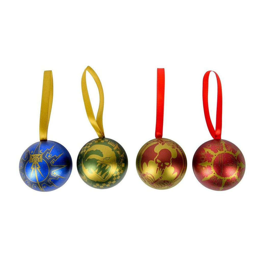 Image produit Warhammer 40 000 - Lot de 4 boules de Noël Dieux du Chaos
