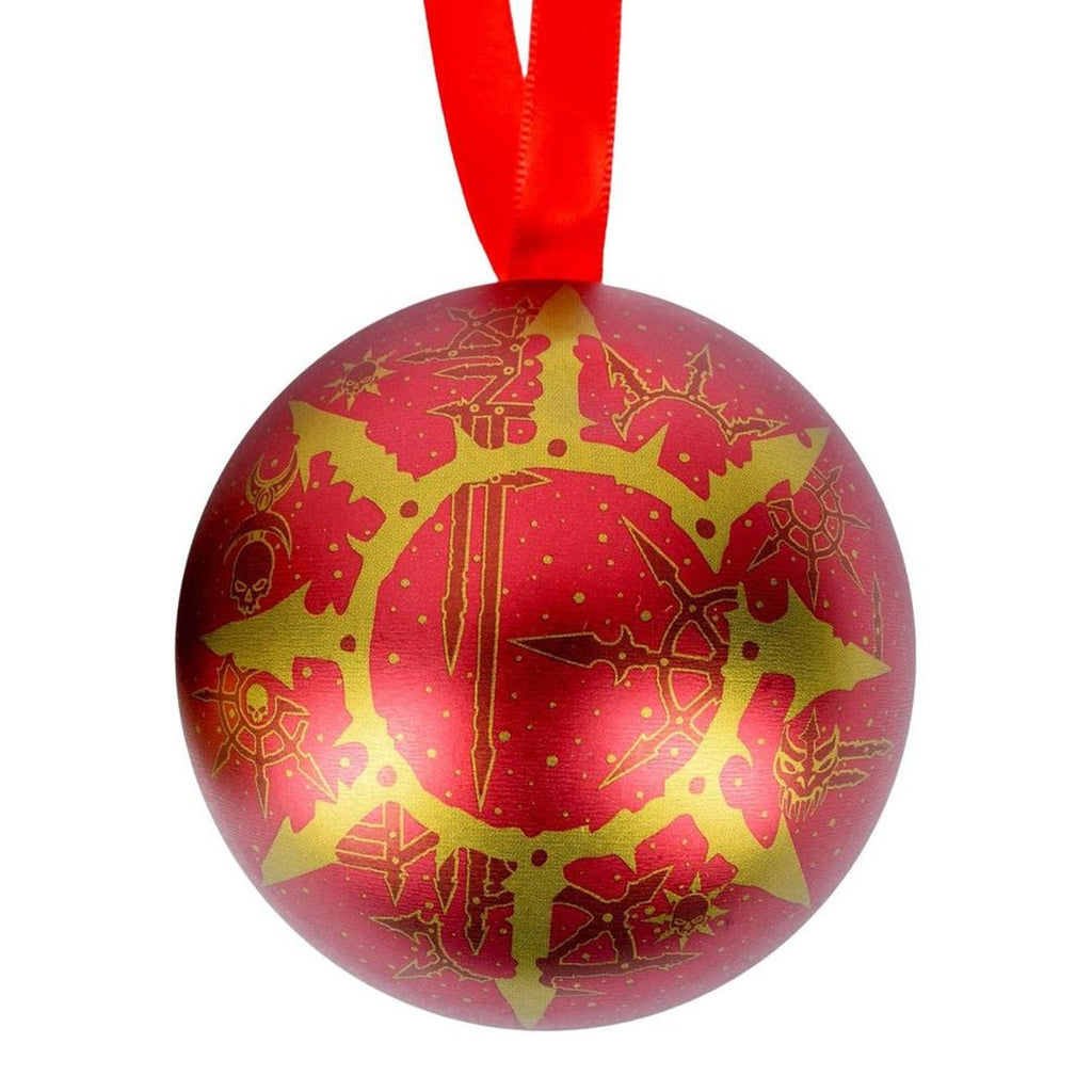 Image produit Warhammer 40 000 - Lot de 4 boules de Noël Dieux du Chaos