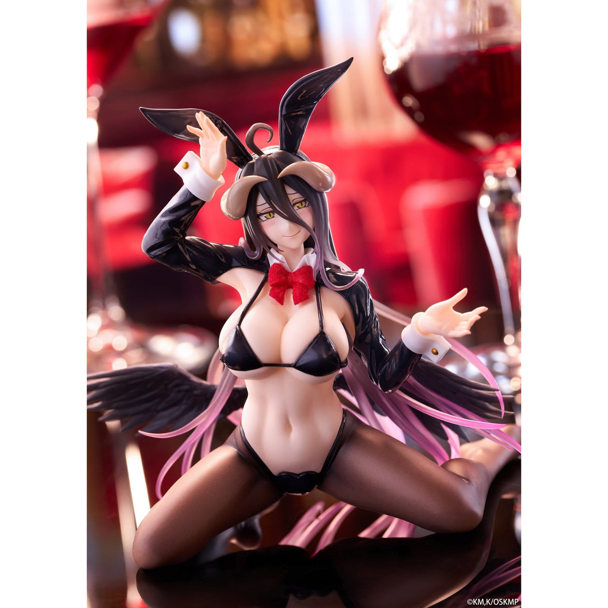 Image produit Overlord - Figurine Moflock Albedo version costume de lapin inversé