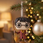 Image produit Harry Potter - Décoration de Noël Harry avec balai