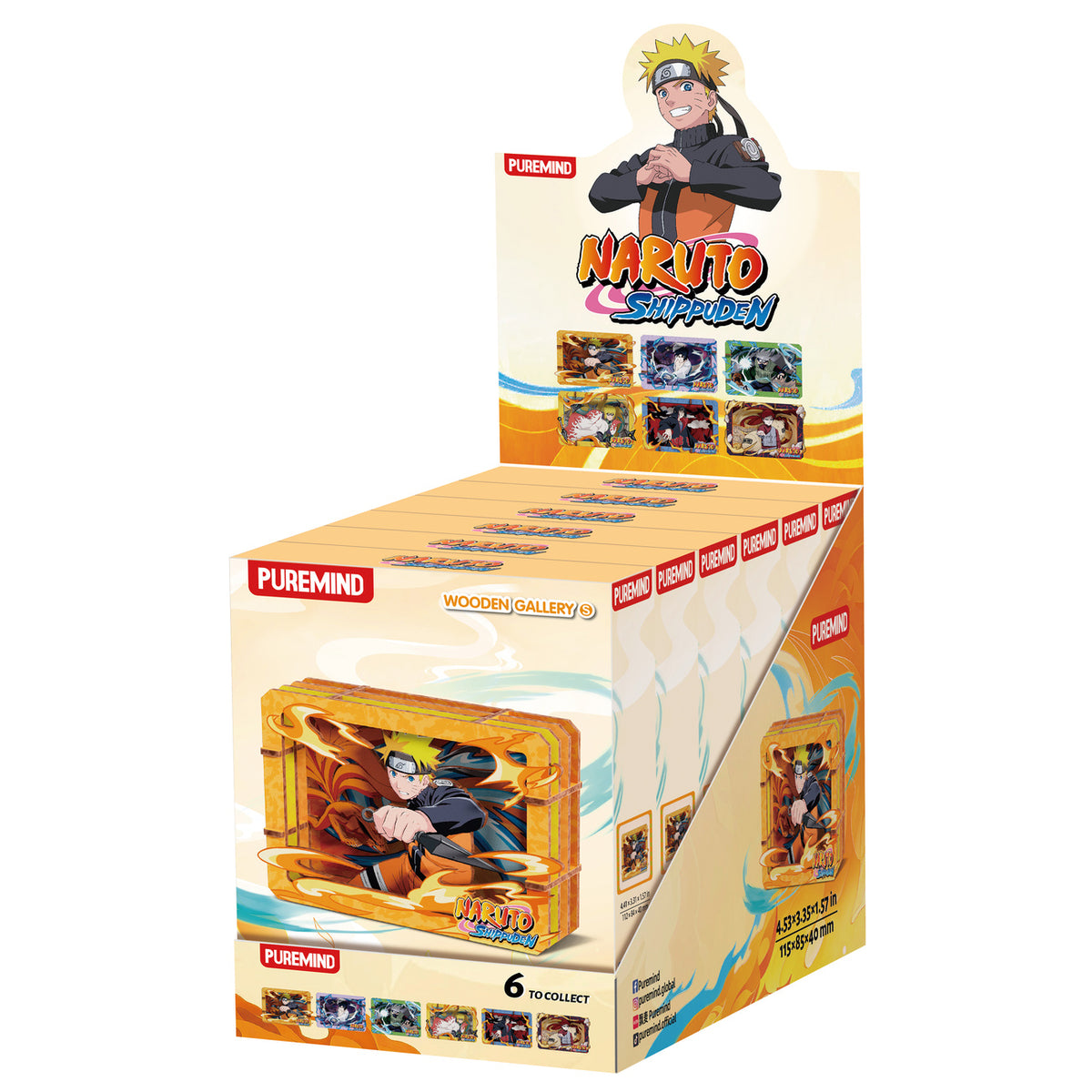 Image produit Naruto - Ninjutsu Ultimate Arts Wooden Gallery Tableau en bois mystère 3D