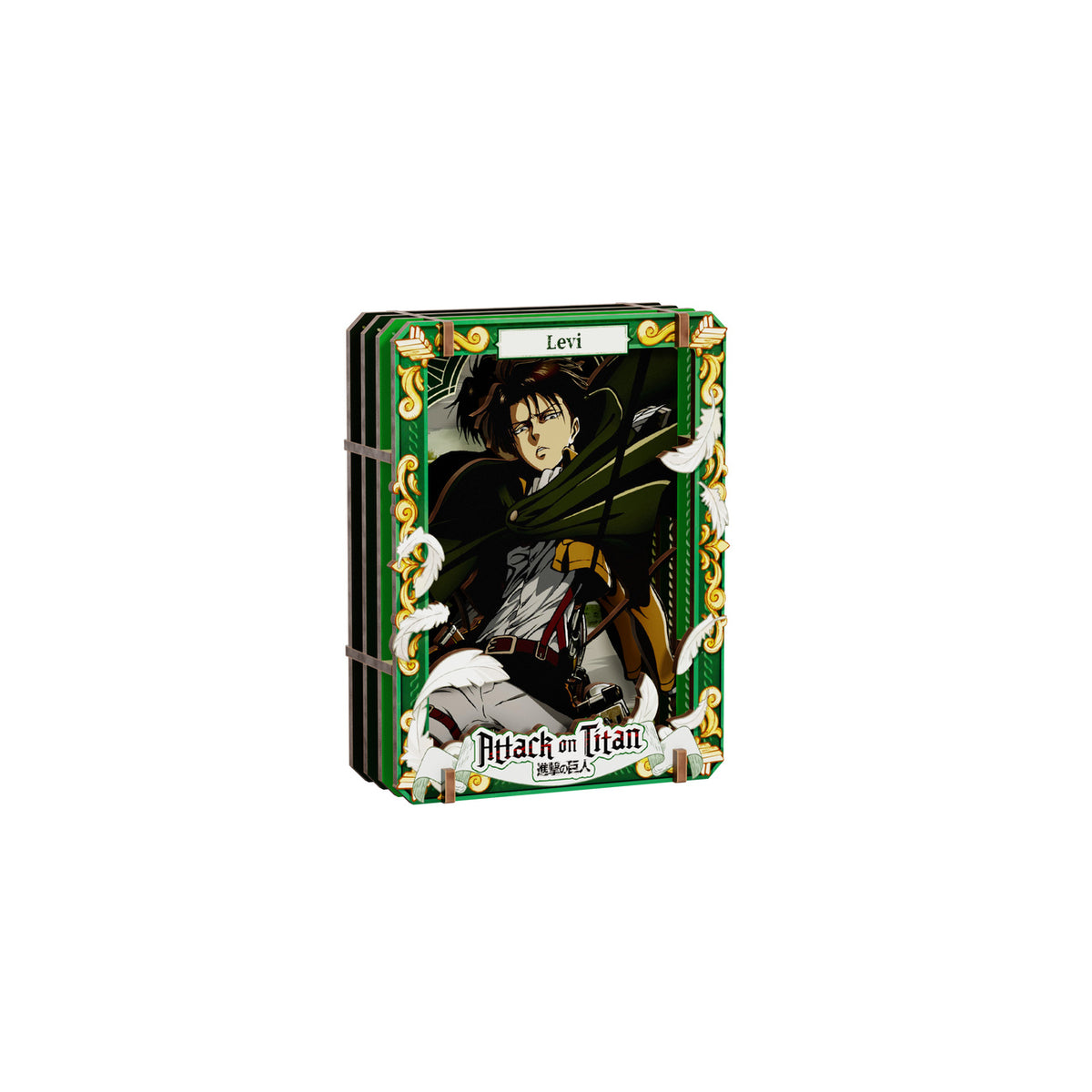 Image produit Attack on Titan - Showdown Scenes Wooden Gallery 3D Mystery Tableau en bois Présentoir de 6