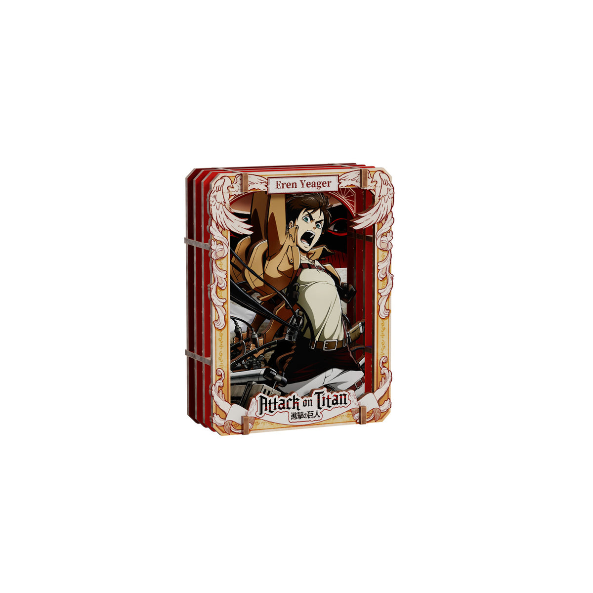Image produit Attack on Titan - Showdown Scenes Wooden Gallery 3D Mystery Tableau en bois Présentoir de 6