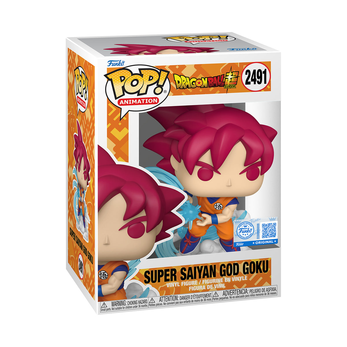 Image produit Dragon Ball Super - Figurine Funko Pop! Goku Super Saiyan God exclusive